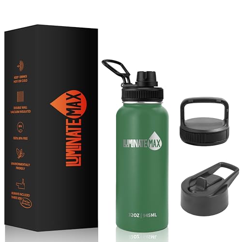 Insulated-Water-Bottle-with-Straw-32oz-3-Lids-Metal-Bottles-Stainless-Steel-and-Wide-Mouth-Sports-Water-Travel-Gym-Water-Bottle-Hiking-Camping