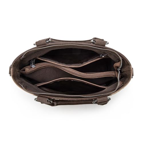 Bolso tipo tote Trinity Ranch con diseño floral, acolchado y flecos estilo occidental miniatura 6