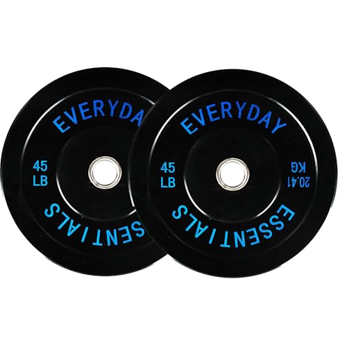 Fitvids 2-Inch Olympic Bumper Plates 45 LBS Pair