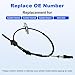 WMPHE Automatic Transmission Shift Cable Compatible with Jeep Wrangler 3.8L V6 2007-2010 Replacement for 52060164AD 52060164AB 52060164AC 905-603 Shifter Gearshift