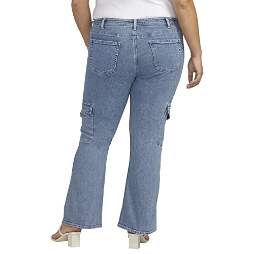 Silver Jeans Co. Women's Plus Size Low Rise Cargo Pocket Jeans3