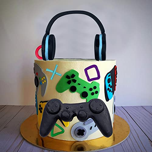Tosparty PRO 11 Pcs Video Game Themes Cake Toppers Cake Decoration Headset Cake Decoration Game Console Controller Cake Decoration Game Theme Birthday Party Supplies thumb #5