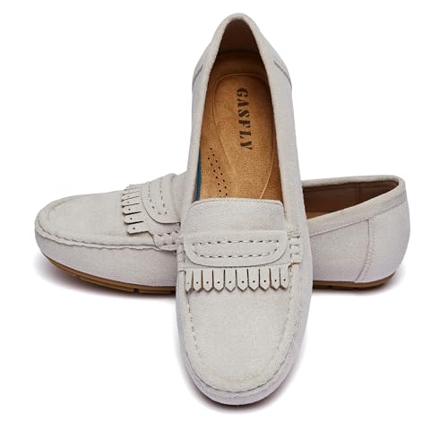 Image of Women's Business Loafers Work Casual Flats Shoes Lightweight Penny PU Leather Slip On Walking Shoes
