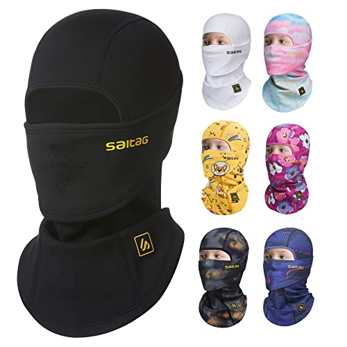 Saitag Kids Ski Mask Winter Balaclava Warm Fleece Full Face Mask For Boys Girls cover