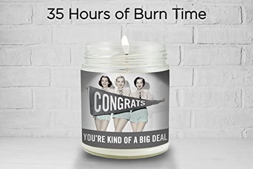 Congratulations Gifts For Women - 8 Oz. Soy Wax Candle - New Job Gifts, Promotion Gifts, Graduation Gifts For Women, Friends, Her - Unique Inspirational Appreciation Encouragement Gifts For Women #TOP2