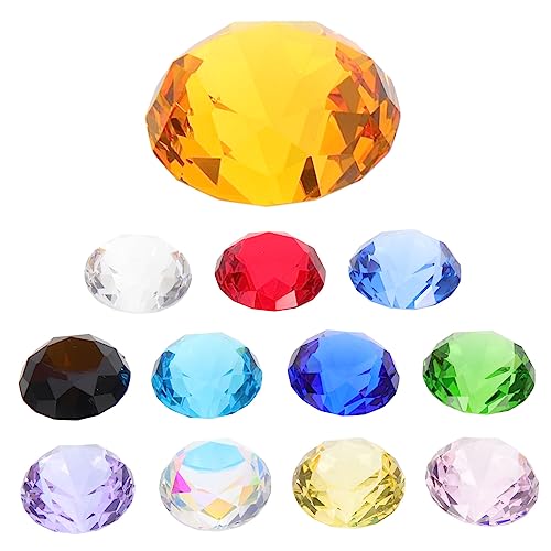 Faux diamants de verre pour vase et décoration de table mariage chic | TEHAUX 12 pcs