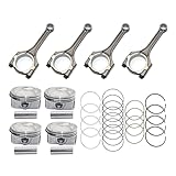 VeloBoost 4 Set Connecting Rod Piston Compatible with Hyundai Kia Accent Rio 1.6L DOHC 2012-2016 Replace OE 23041-2B600 23041-2B610 23041-2B620 23410-2B600 23510-2B010