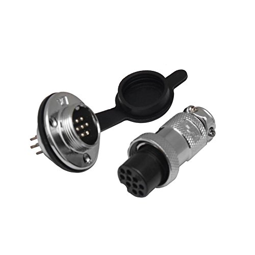 DRRI 1B 6-poliger Rundstecker (Push-Pull) - Selbstverriegelnd, Metallstecker, Kompatibel Mit Lemo