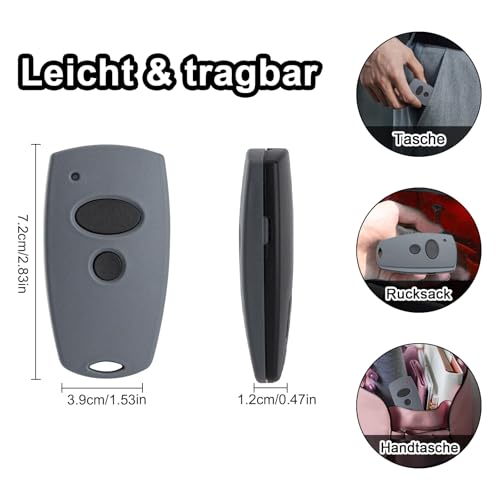 868,3 MHz Garagentoröffner Handsender für Marantec,2 Kanal Garagentor Fernbedienung für Marantec D302 D384 D304 D313 D321 D323 D131,2 Stück