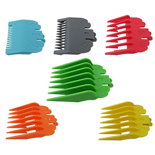 HEKUTU Upgraded 6-Piece Color Coded Replacement Guides for Wahl MC2 MC3 Multi-Purpose 79607 Clipper Models