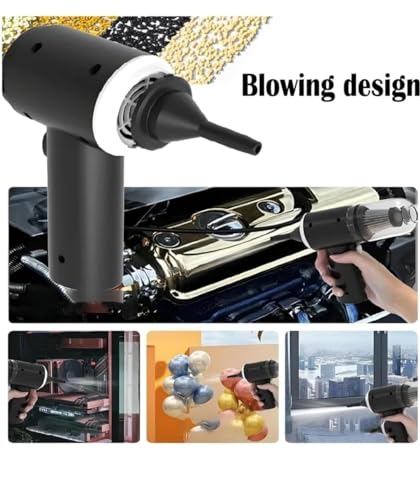 Image of 3IN1 Portable Car Vacuum Cleaner with Blower | USB Rechargeable Wireless Handheld Car Vacuum Cleaner Traveling, Camping Reusable,Portable,Rechargeable (Vacuum with Blower)
