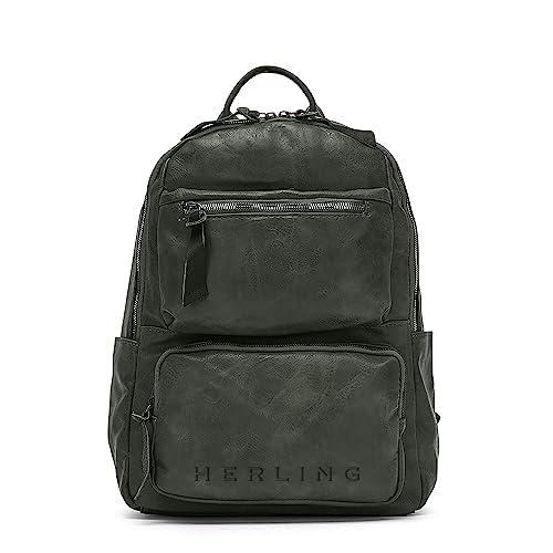Sac à dos homme/femme QUEVEDO en cuir PU élégant HERLING, finition vintage supérieure