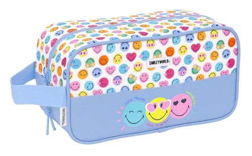 Smiley World Joyful - Zapatillero Mediano, Multiusos, Portatodo, Deporte, Extraescolares, Fútbol, Cómodo y Versátil, 29x14x15 cm