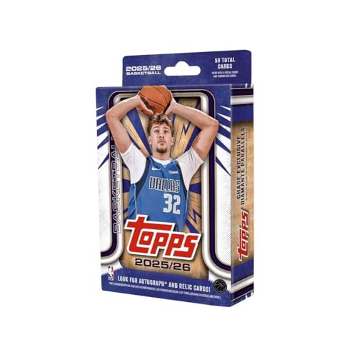 2025-2026 Topps NBA Basketball Trading Card Hanger Box 59 Total