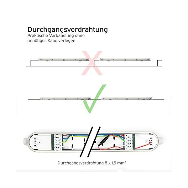 LED Feuchtraumleuchte Wannenleuchte T8 Röhre 840 Neutralweiß 4000K IP65 – Bild 7