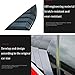Boltry ABS Carbon Fiber Print Rear Side Window Louvers Air Vent Scoop Shades Cover Blinds Trim for Ford Fusion 2013 2014 2015 2016 2017 2018 2019 2020 2021（Carbon Fiber）