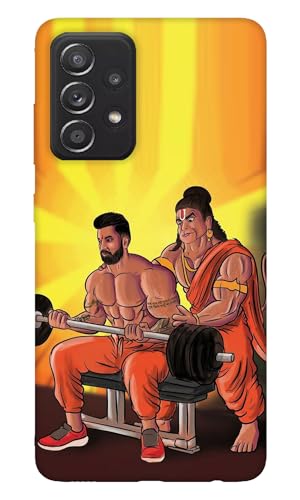 Image of 3D Premium Printed '''''''Lord'''''''-'''''''Hanuman''''''' Mobile Back Cover & Case Designer for Samsung Galaxy A52s