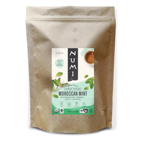 Image of Numi Organic Moroccan Mint Tea, 1lb Herbal Loose Leaf Bag