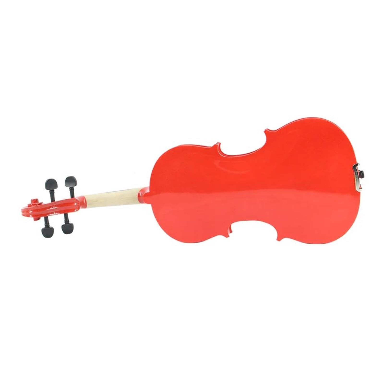 Violino 3/4 Violino Acustico In Legno Massello Rosso Con Custodia Per Archetto Corde Per Poggiaspalle E Sordina Adatta Ai Principianti