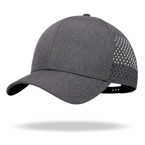 Image of Oversize XL XXL Quick Dry Baseball Cap, Large Performance Snapback Hats, Laser Cut Mesh Ball Cap for Men Big Heads 23.5 inch-26 inch