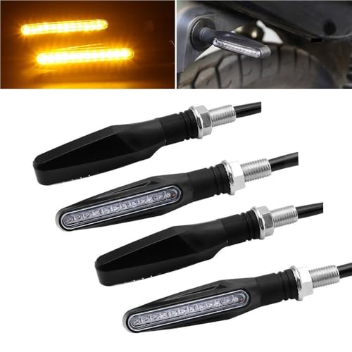 Feu arrière moto effet jet d'eau avec indicateurs stop LED