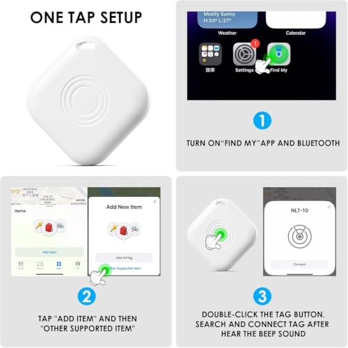 Image of 2 Pack GPS Tracker for Vehicles,Hidden Tracking Device for Vehicles,Car Tracker No Subscription Work with Find My, (iOS Only, Not for Android),Item Finders Tracker for Kids Key Dogs Luggage Bag