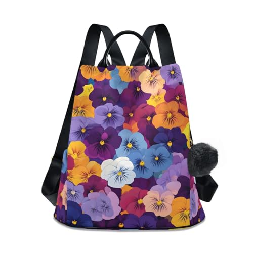 Sac à dos rétro de femme au motif floral coloré pour s'évader