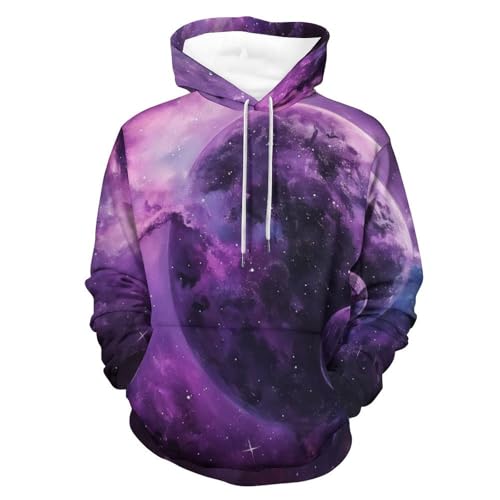 Sweat à Capuche Nébuleuse Violette S Sweatshirt Hoodie Homme Femme