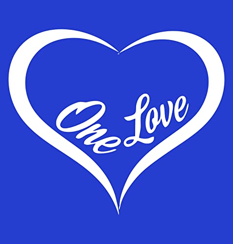 Image of Hangout Hub Hangout-Hub-NP21 Couple Tshirts for Couples | Printed One Love Heart T-Shirts | Men's and Women's Round Neck T-Shirt (Pack of 2, Cotton)
