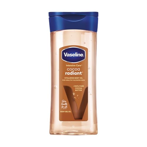 Image of Vaseline Intensive Care Cocoa Radiant Body Oil | With Cocoa Butter | Non-Greasy Formula for Dry Skin | 200 ML