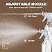 Plastic Spray Bottles (2-Pack, 16.9 Oz) Heavy Duty Spraying, Mist & Stream, Empty Water Sprayer Bottle for Cleaning Solutions, Essential Oils, Hair, Plants, BBQ, Dog Cat Behavior Correction (Clear)