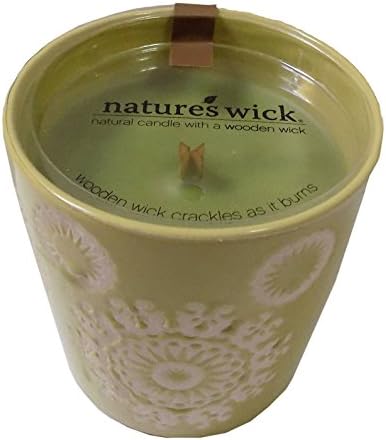 Apple Tree Scented Ceramic Candle with Crackling Wood Wick