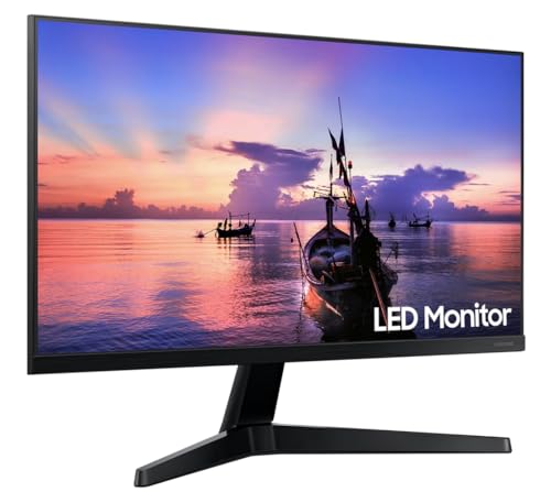 Image of Samsung 27 inch Computer Monitor (2026 Model) - FHD 1080p Display, 75Hz, AMD FreeSync, HDMI, 3-Sided Border-Less, Ideal for Home & Business, Dark Blue Gray w /DKZ USB Port Expander
