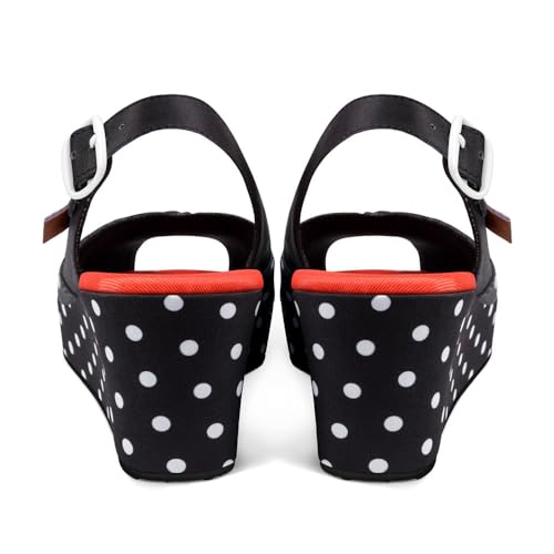 Image of Hot Chocolate Design Funky Women's Peep Toe Wedge Sandals