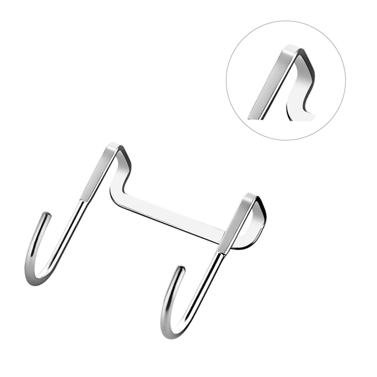 Alipis 12piezas Gancho S-shape De Acero Inoxidable Gancho Multiusos Sin Clavos Para Cocina y Baño y Fácil De Instalar