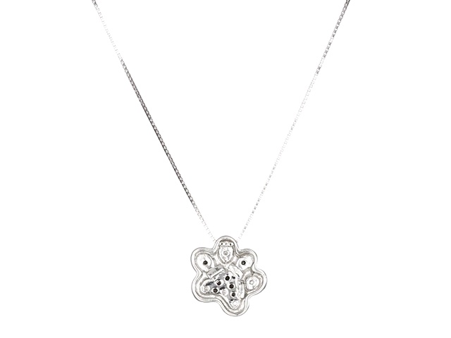 Amazon Collection Sterling Silver Dog Pendant Necklace With White & Black Diamonds (1/2 Ct Tw), 18" Chain - View #4
