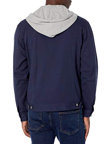Image of LRG Mens Lrg Men's Lifted Research Collection Hooded Denim Jacket