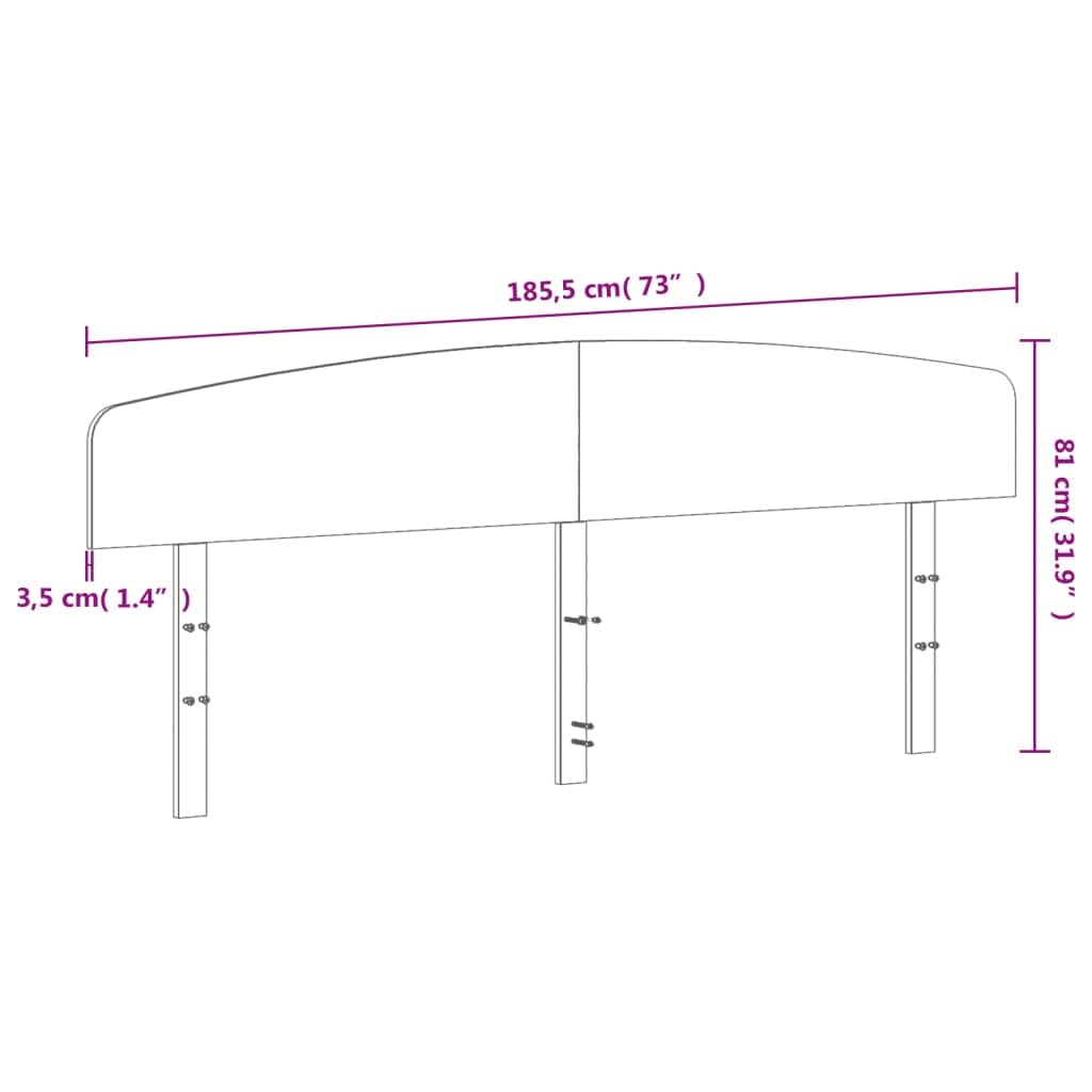 842490 Testiera 180 cm in Legno Massello di Pino Testata in Legno,Testata Letto Matrimoniale Muebles Dormitorio Spalliera Letto Testiere per Letto Matrimoniale