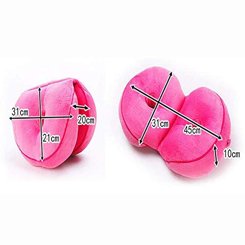 Dps&Rxx Dual Comfort Cushion Lift Hips Up Seat Cushion Multifunction, For Pressure Relief, Fits In Seat, Back, Hamstrings Pain,Office & Car Use,Red #TOP4