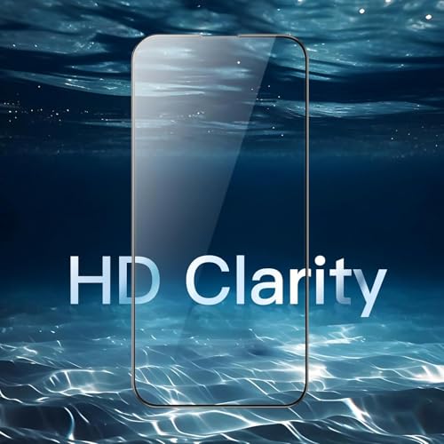 Image of IQShield Screen Protector Tempered Glass Guard for iPhone 17 and iPhone 16 Pro - 9H Hardness, HD Clear, Case Friendly [1 Pack]