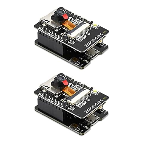 2PCS ESP32-CAM-MB, Aideepen ESP32-CAM W BT Board ESP32-CAM-MB Micro USB to Serial Port CH-340G with OV2640 2MP Camera Module Dual Mode Cover