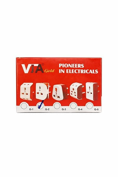 VTA Gold 5-in-1 Universal Plug Adapter Combo | Travel & Home Use | Multi Socket Converter Set -ch-image-49
