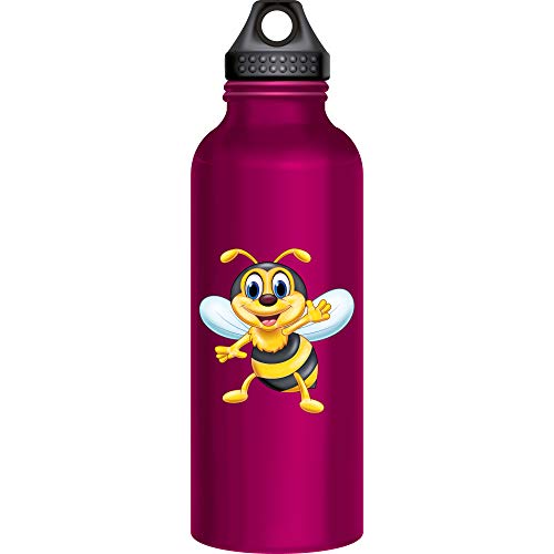 Kleberio Auto Aufkleber lustige Biene selbstklebend Deko Honig Biene Aufkleber coole Sticker wasserfest Mülltonne Wohnmobil Kofferaufkleber Schultüte Wohnwagen Auto Sticker Kita wetterfest 10 x 10 cm