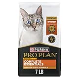 Purina Pro Plan Senior Cat Food Dry 7+ Complete Essentials Chicken and Rice Formula - 7 lb. Bag