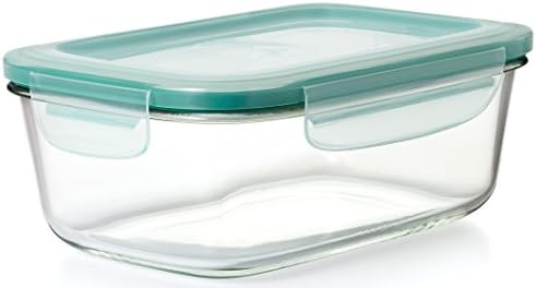 OXO Good Grips Smart Seal Glass Food Storage Containers - Rectangle (8 Cup) and Round (7 Cup) - Thumbnail 5