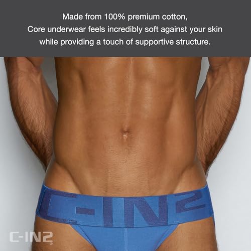 C-IN2 Core Jockstrap - Black Men's Underwear Center-Seam Contour Pouch Support - 100% Cotton3