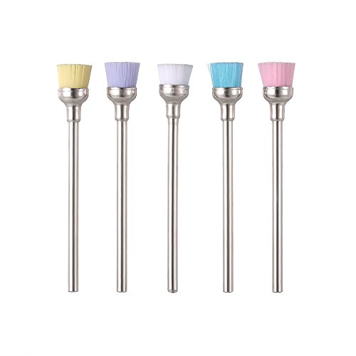 Anself 5pcs 2.35mm Professional Nail Art Drill Bit Mix color Nail Drill Cleaning Brush Manicure Accessories