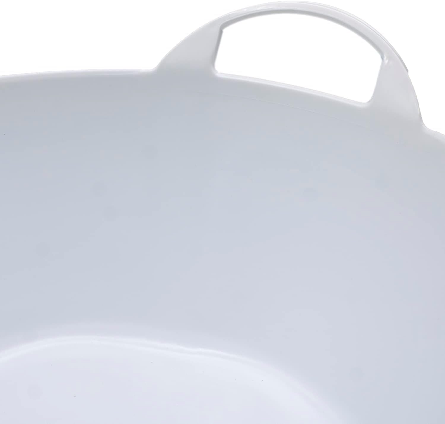 CABLEPELADO Capazo Uso alimentario de plástico, Cubo alimentario de plástico, Balde para Alimentos, 65 litros, Diámetro Superior: 54 cm, Diámetro Inferior: 43 cm, Altura: 33 cm, Color Blanco
