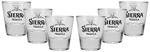 Sierra Tequila Shotglas Shotgläser Glas Gläser 2cl geeicht - 6er Set