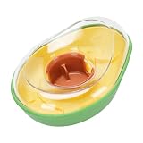TYCIONG Ciotola per Cani con Mangiatoia Lenta per Avocado, Ciotola per Cani, Design a Perdita, Previene L'eccesso di Cibo, Adorabile Design a Avocado con Base Antiscivolo, per Gatti e